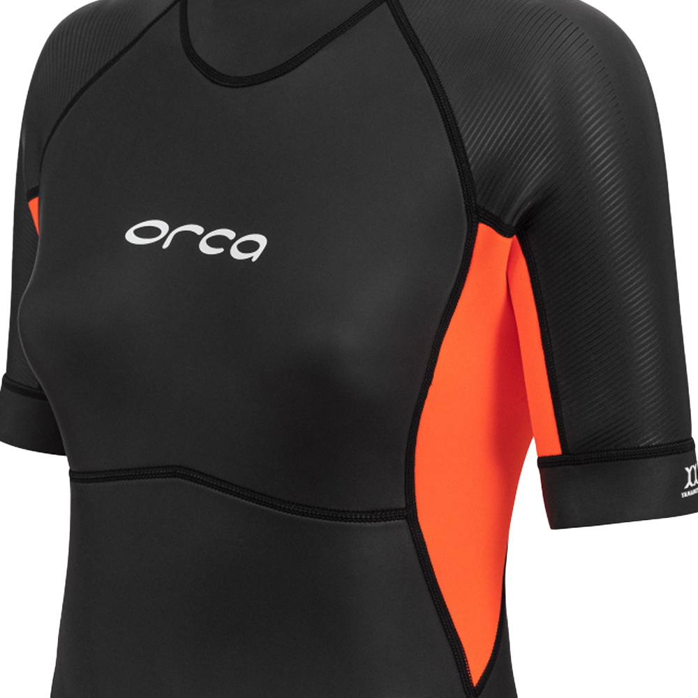 2026 Orca Da Donna Vitalis Back Zip Open Water Swim Shorty Muta NN6Y - Black